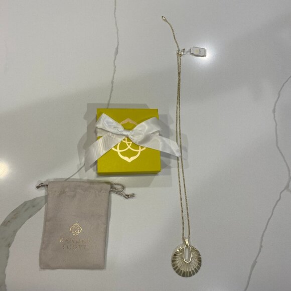 Kendra Scott Deanne Long Sunburst Necklace NWT - Picture 3 of 10